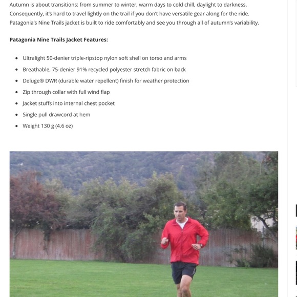 Patagonia Nine Trails Wind Jacket (L) - Picture 10 of 10